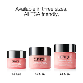 Clinique Moisture Surge SPF 28 with a fresh flower background