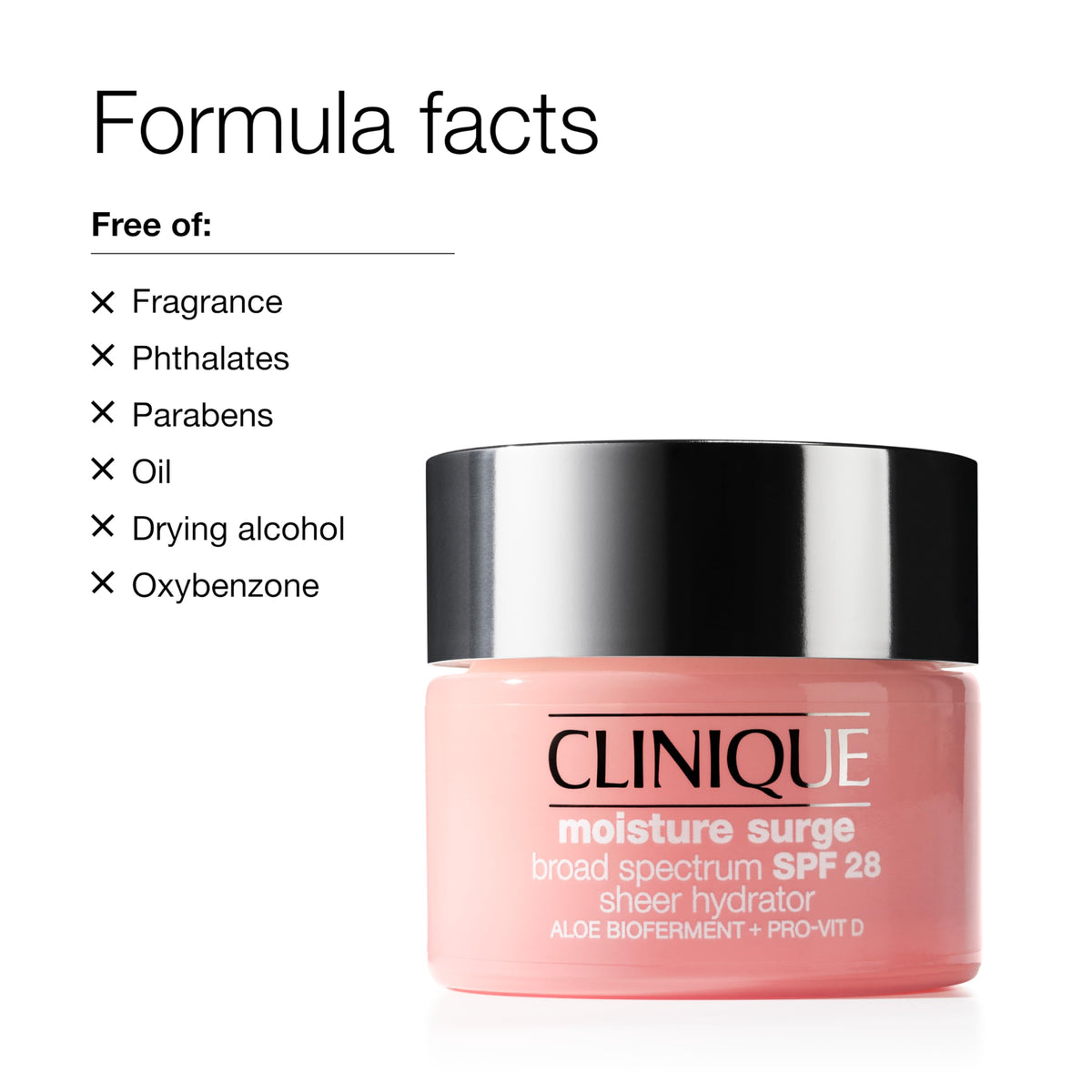 Clinique Moisture Surge SPF 28 with makeup products