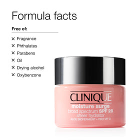 Clinique Moisture Surge SPF 28 with makeup products