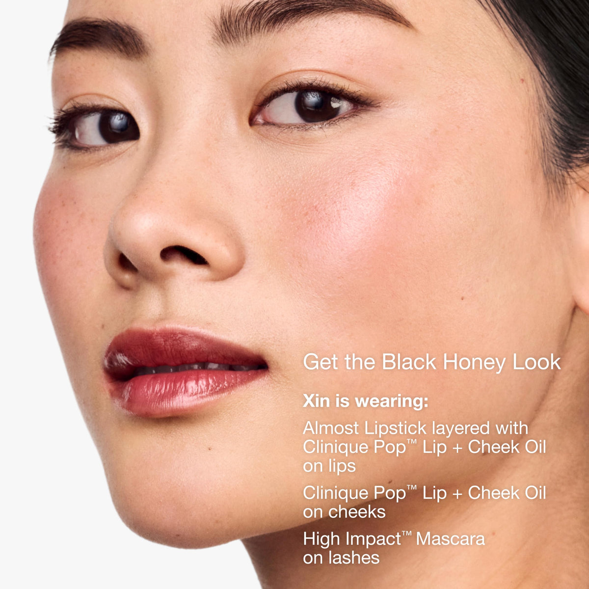 Clinique Pop Lip + Cheek Tinted Oil Black Honey lifestyle scene