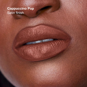 Clinique Pop Longwear Lipstick Cappuccino Pop swatch on skin