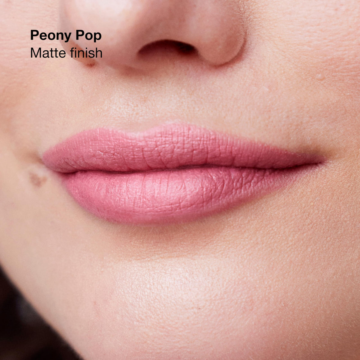 Clinique Pop Longwear Lipstick Peony Pop with packaging
