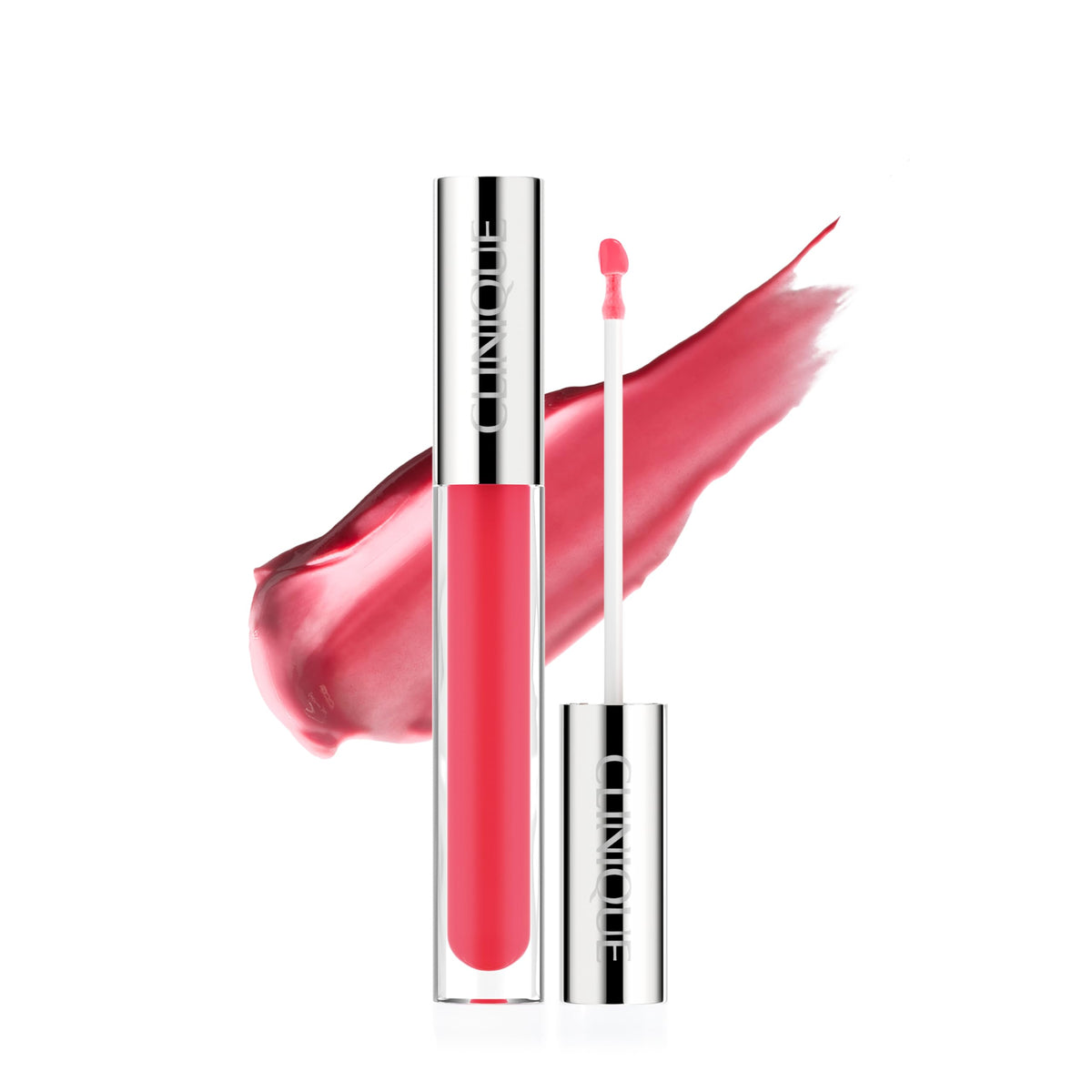 Clinique Pop Plush Creamy Lip Gloss Strawberry Pop front view