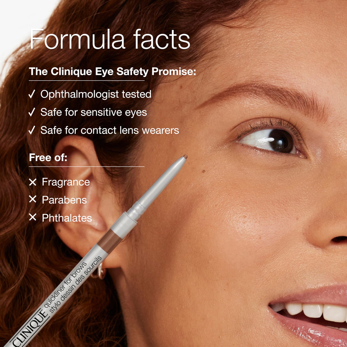 Clinique Quickliner For Brows Eyebrow Pencil applied on brows