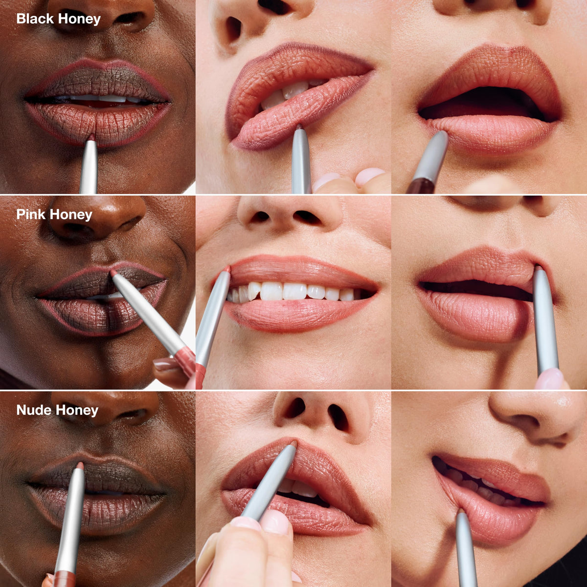 Clinique Quickliner Lip Liner Black Honey tip close-up