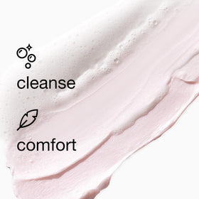 Clinique Rinse-Off Foaming Face Wash 1 Fl Oz on a bathroom counter