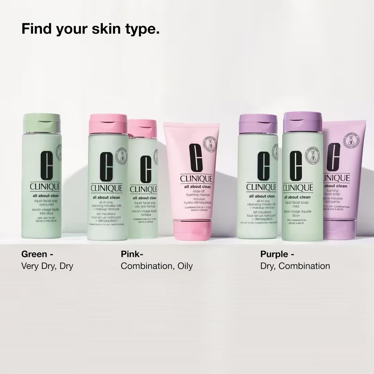 Clinique Rinse-Off Foaming Face Wash packaging details
