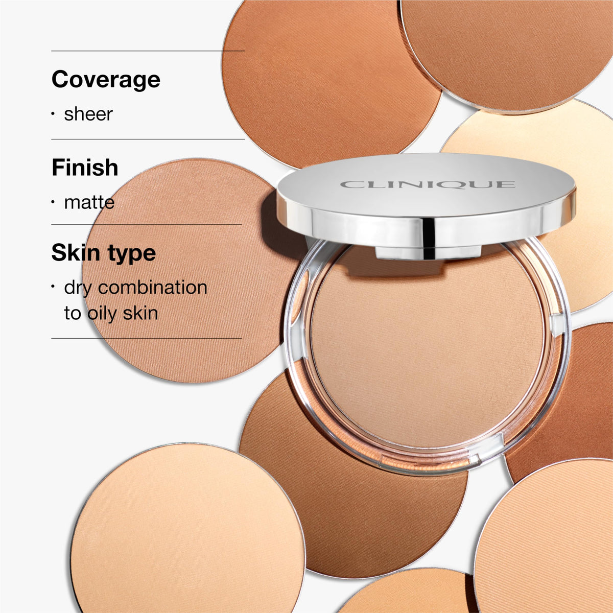 Clinique Stay-Matte Sheer Pressed Face Powder texture close-up