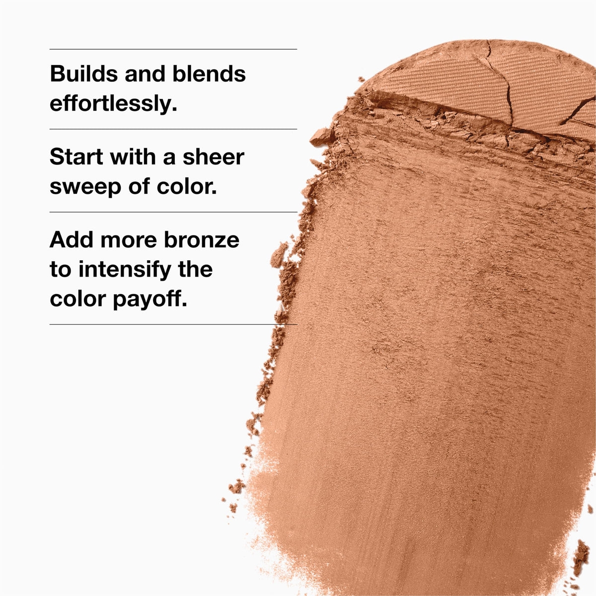 Clinique True Bronze Pressed Powder Bronzer open compact showing product