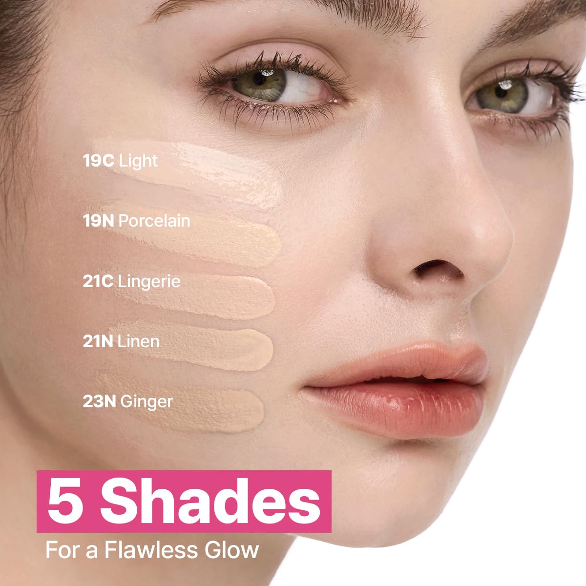 CLIO Cushion Foundation swatch on skin