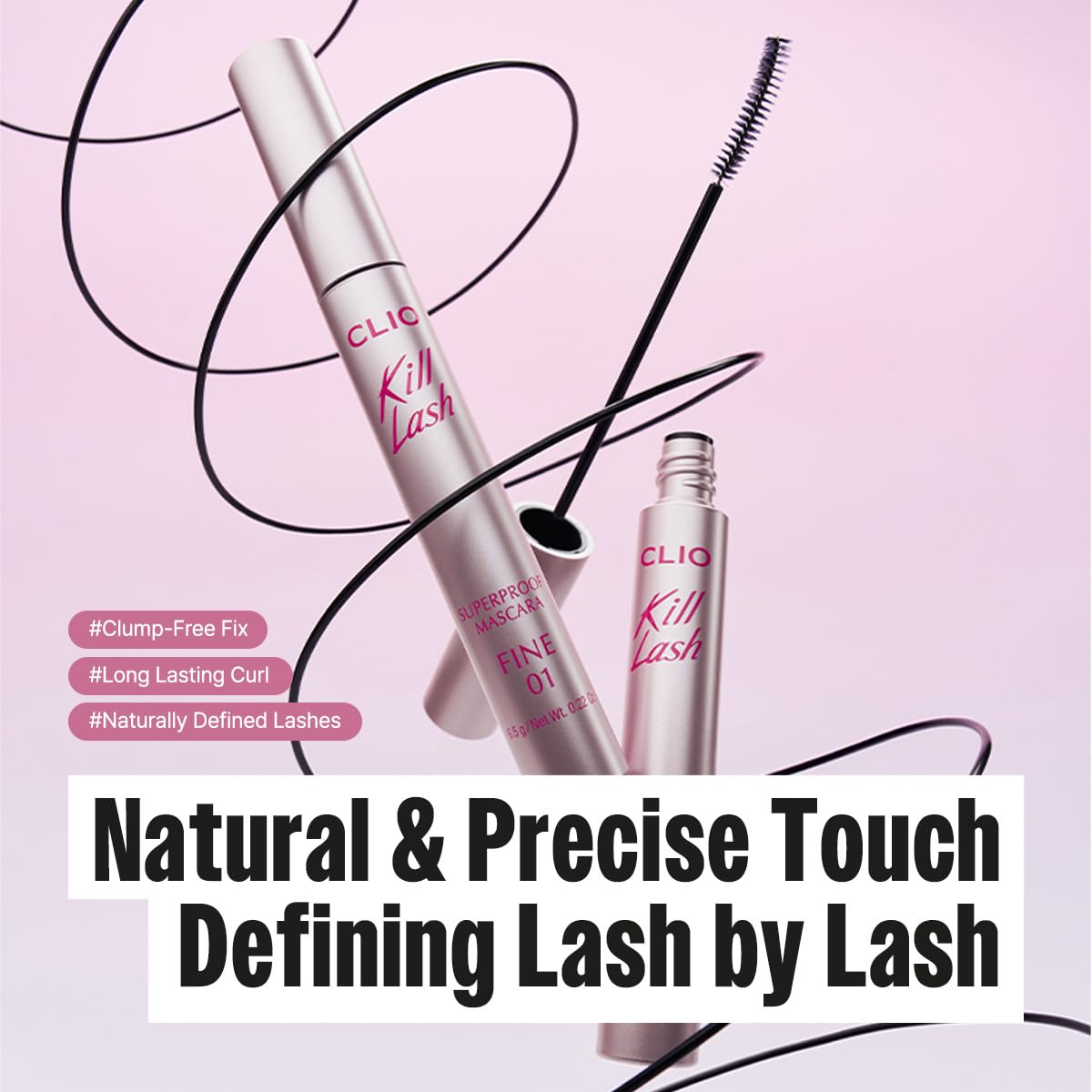 CLIO Kill Lash Superproof Mascara 01 Vanilla Black packaging