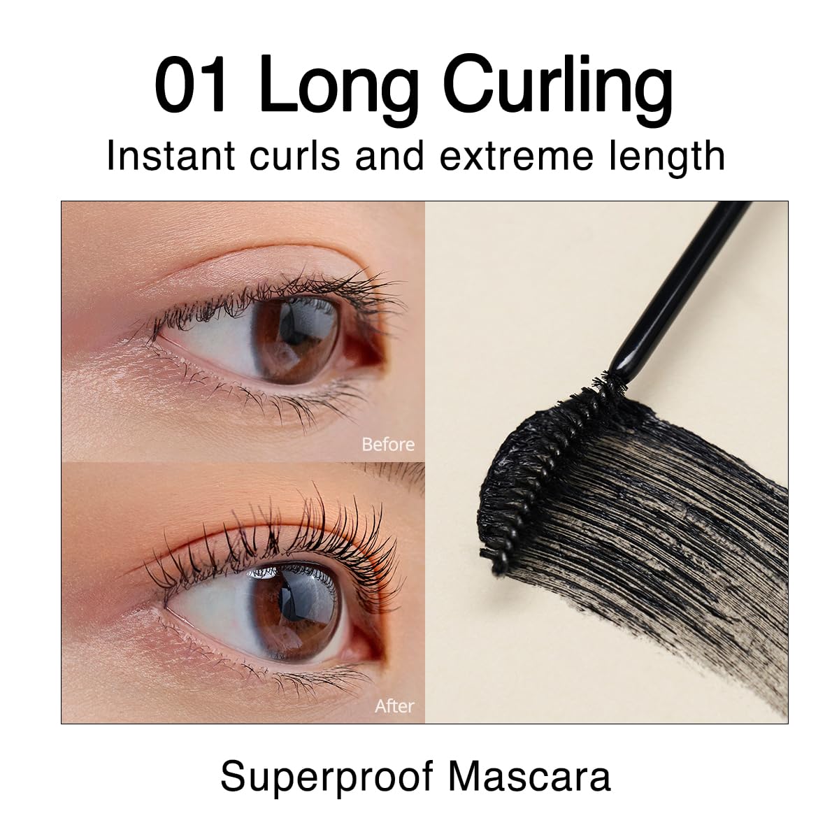 CLIO Kill Lash Superproof Mascara brush close-up