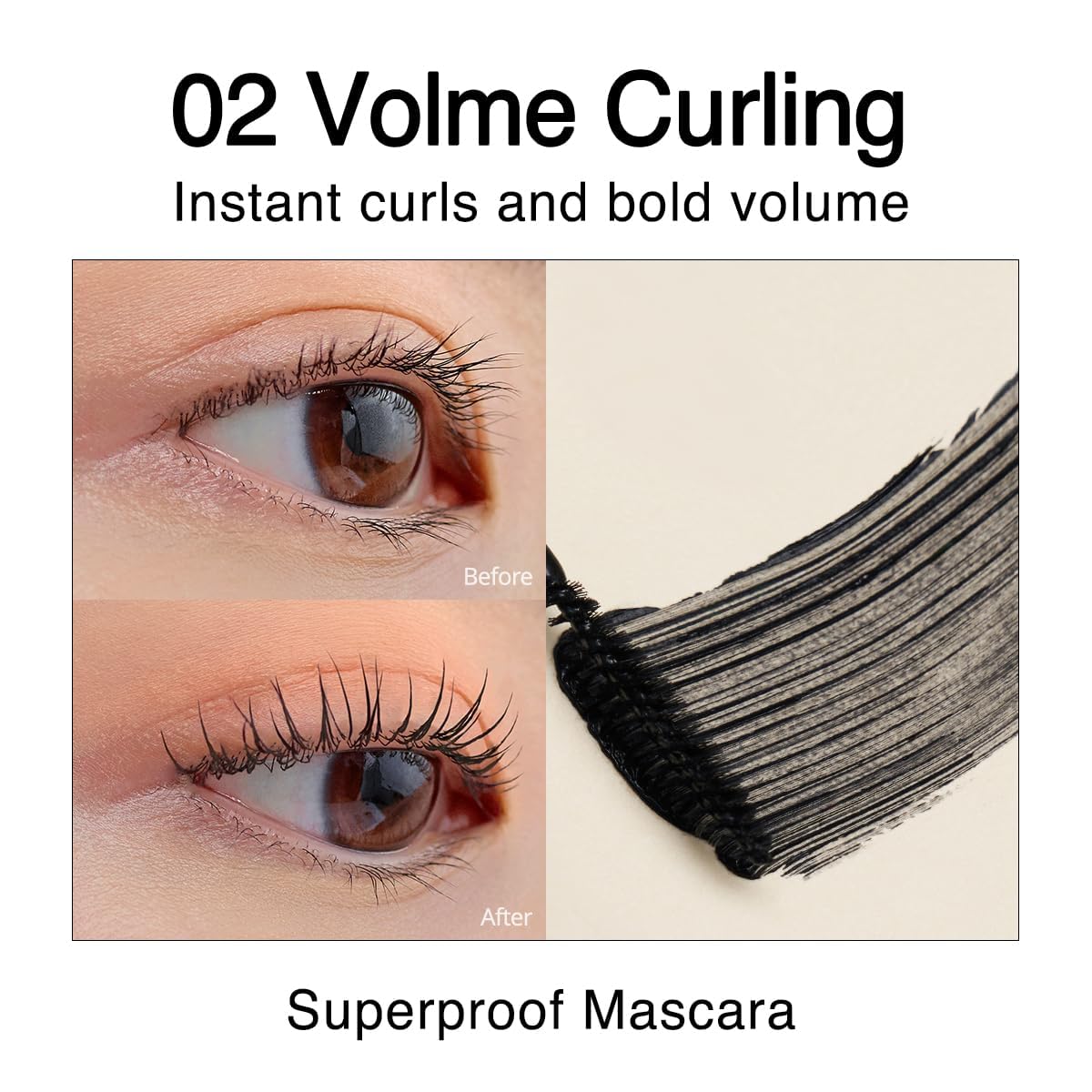CLIO PROFESSIONAL mascara curved brush close-up
