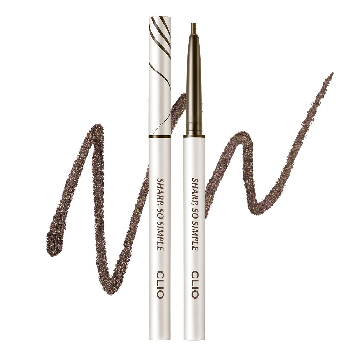CLIO PROFESSIONAL Sharp So Simple Waterproof Pencil Liner in Dark Brown front view