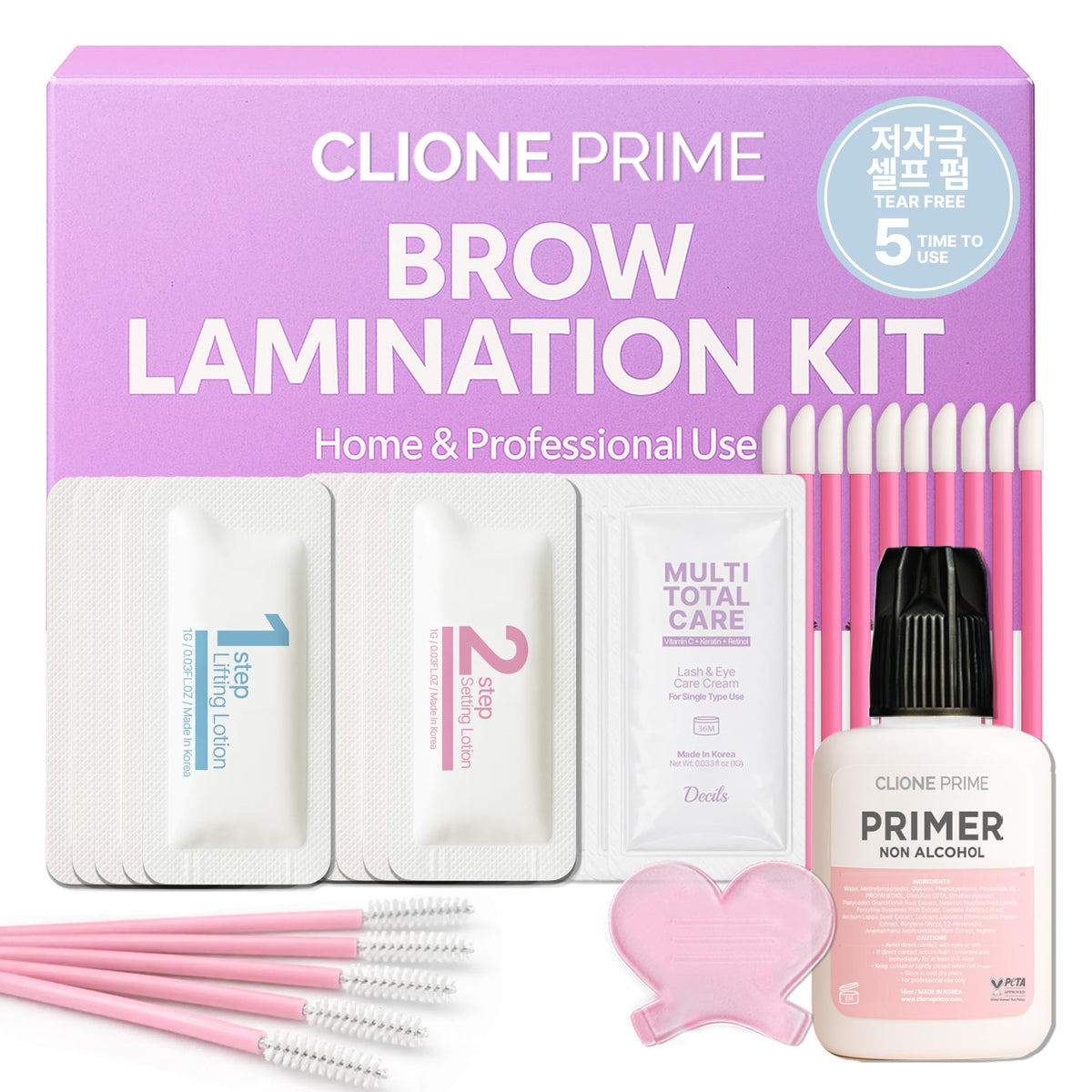 CLIONE At Home Brow Lamination Kit front view