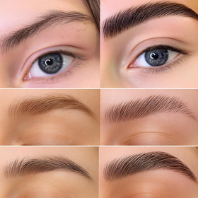 CLIONE eyebrow lamination kit contents laid out