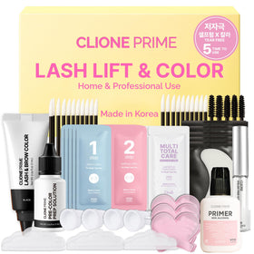 CLIONE Korean At Home Lash Lift and Color Kit packaging front view