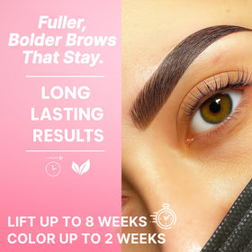 CLIONE Lash Lift and Color Kit application process on lashes