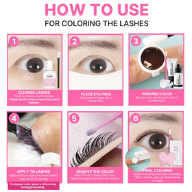 CLIONE Lash Lift and Color Kit showing results on brows