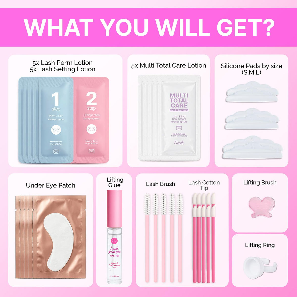 CLIONE lash lift kit nourishing solution bottle