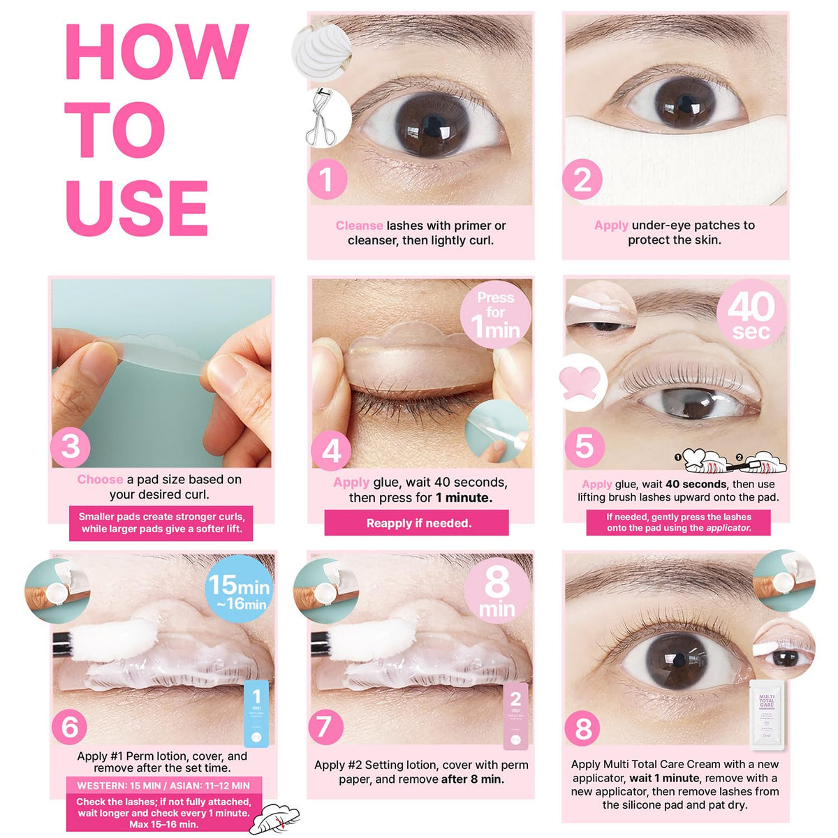 CLIONE lash lift kit setting solution bottle