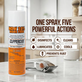 CLIPPERCIDE 5-in-1 Clipper Disinfectant Spray 15oz back view