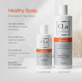 CLn Shampoo cap open showing product texture