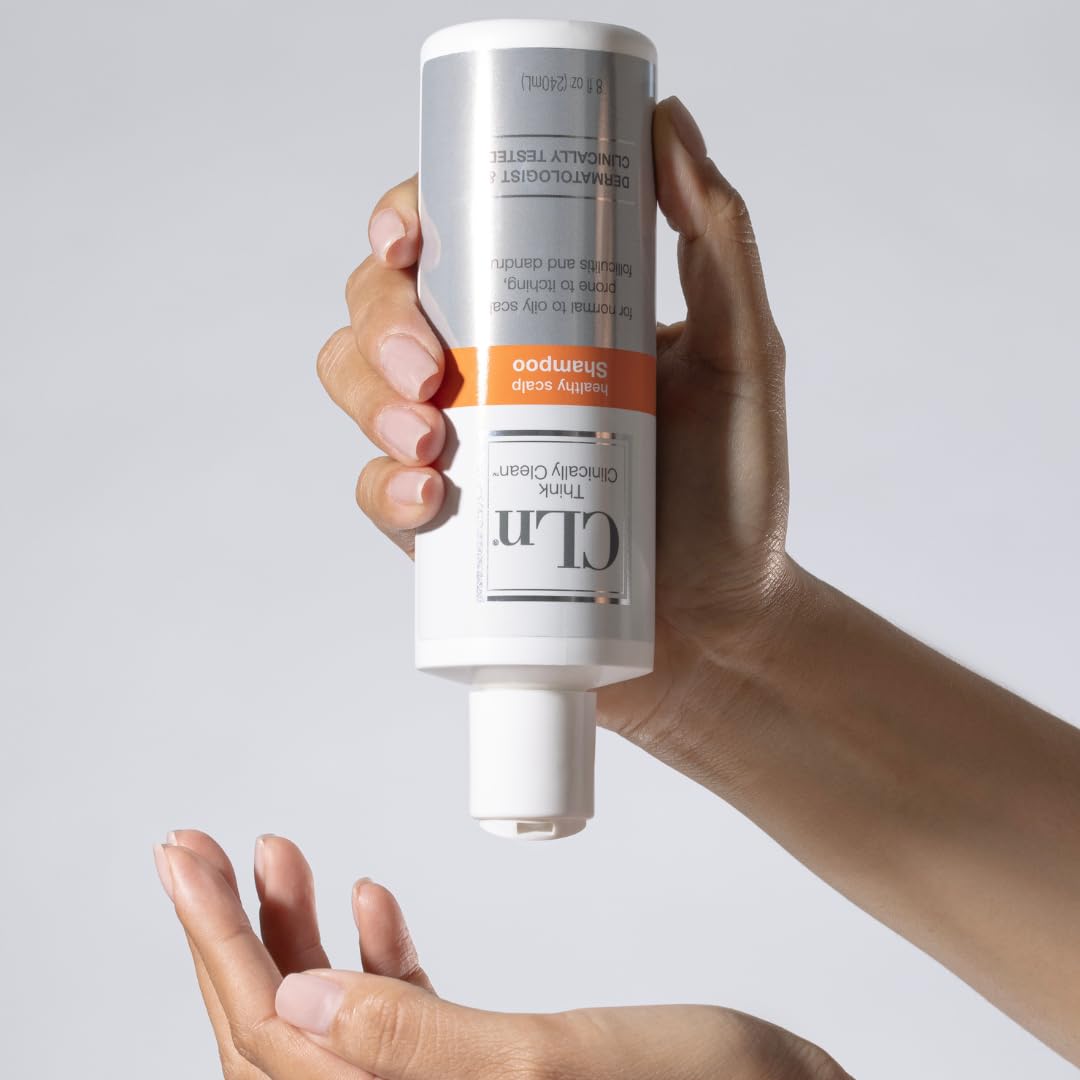 CLn Shampoo displayed with natural light background