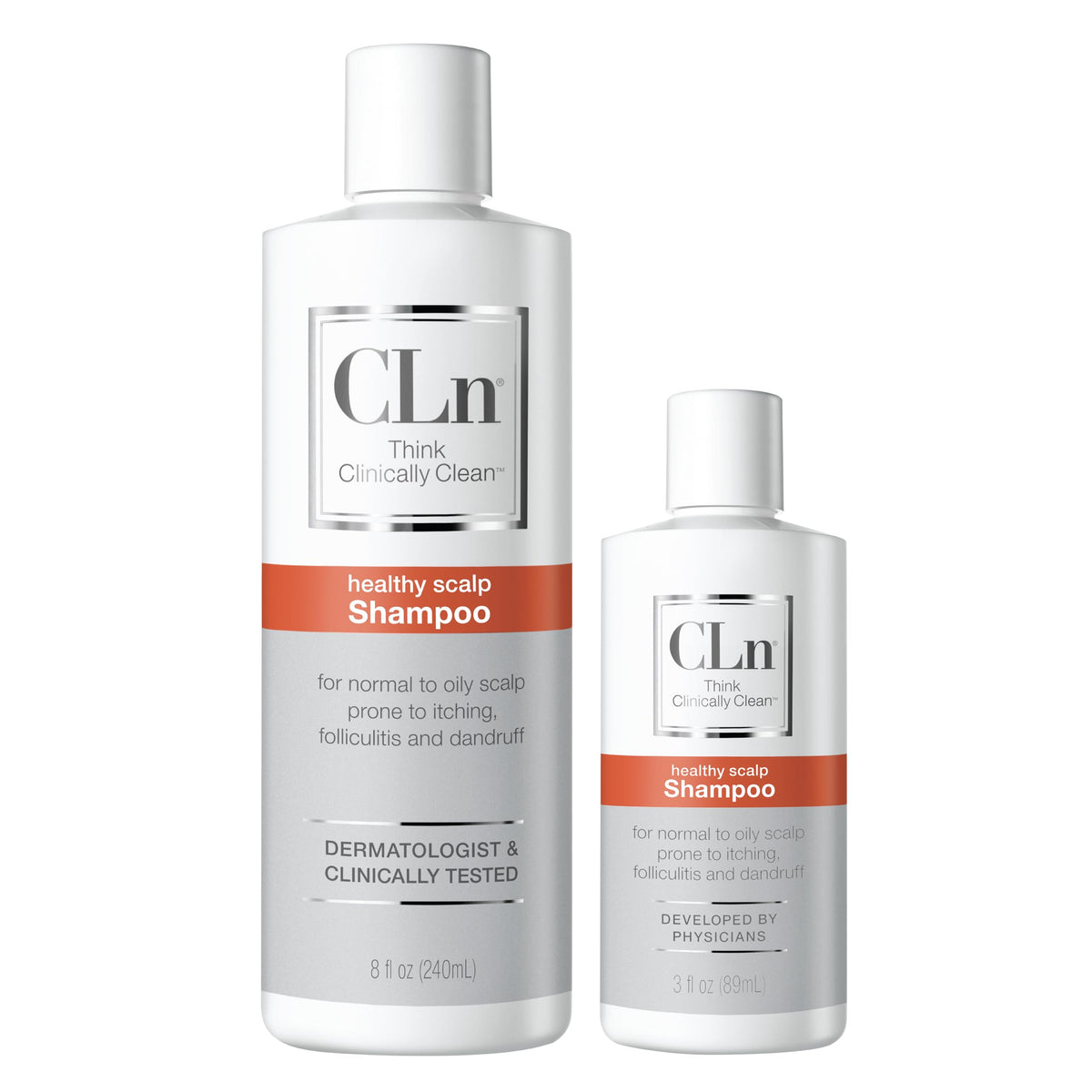 CLn Shampoo with a fresh, clean towel