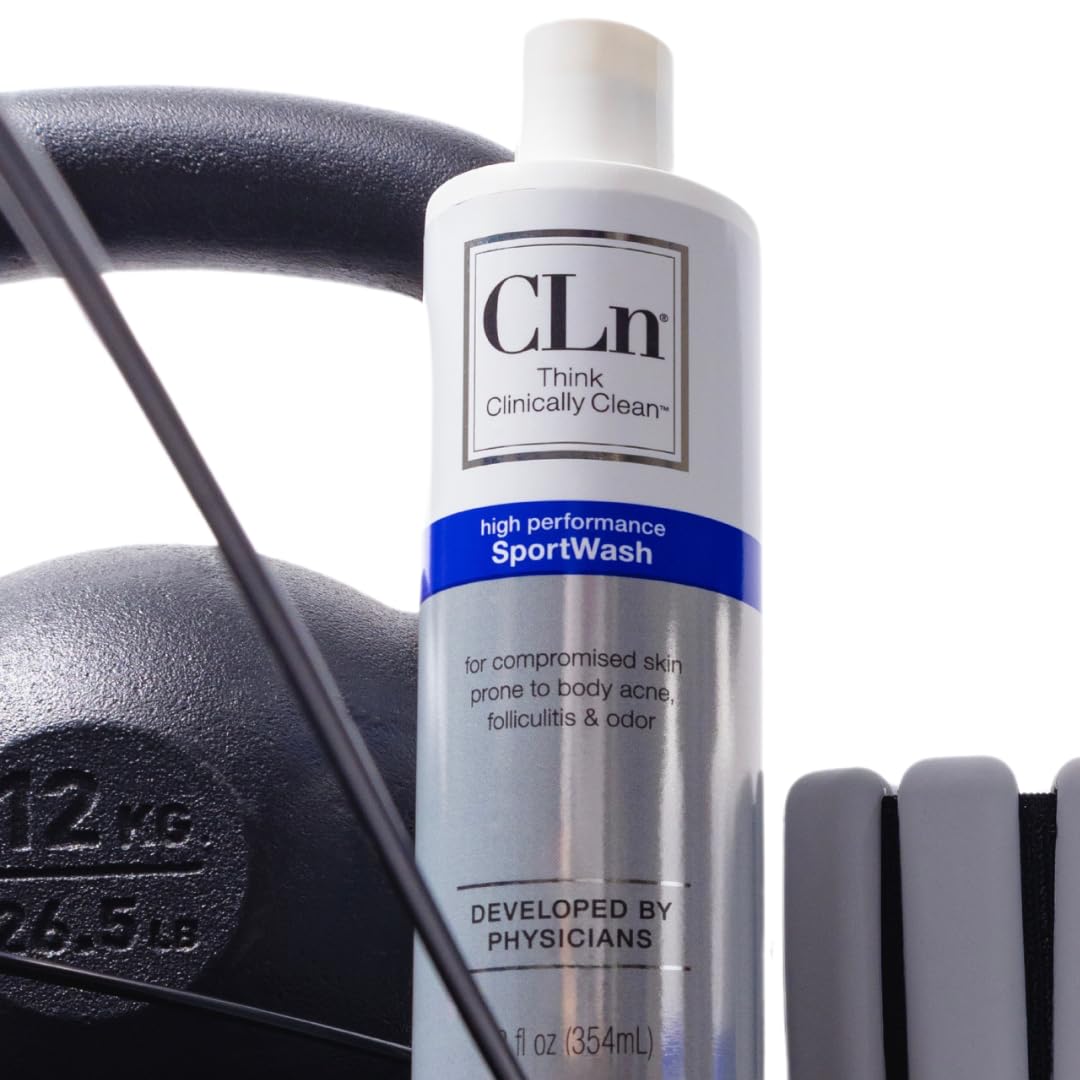 CLn SportWash 12 fl oz bottle close-up with label