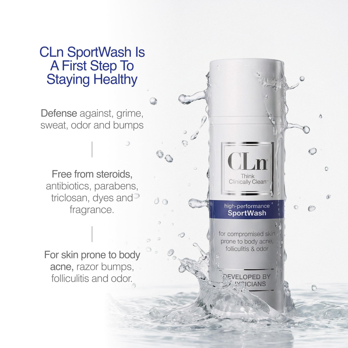 CLn SportWash shower gel texture