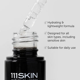 Close-up of 111SKIN Black Diamond Vitamin C Serum bottle