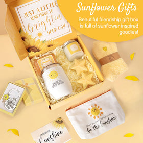 Close-up of 12oz tumbler with Sending you lots of sunshine message