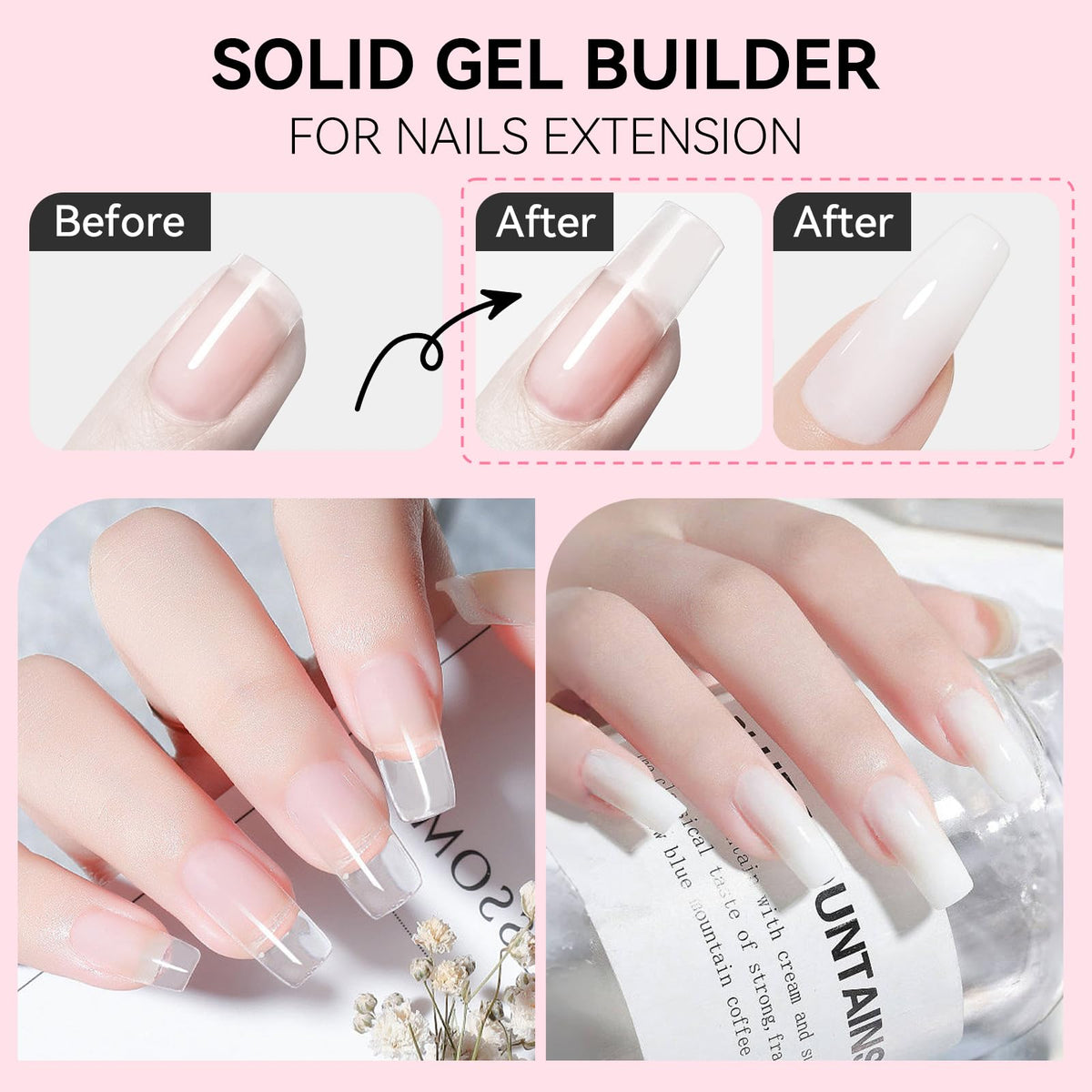 Close-up of 3D nail art using Makartt gel