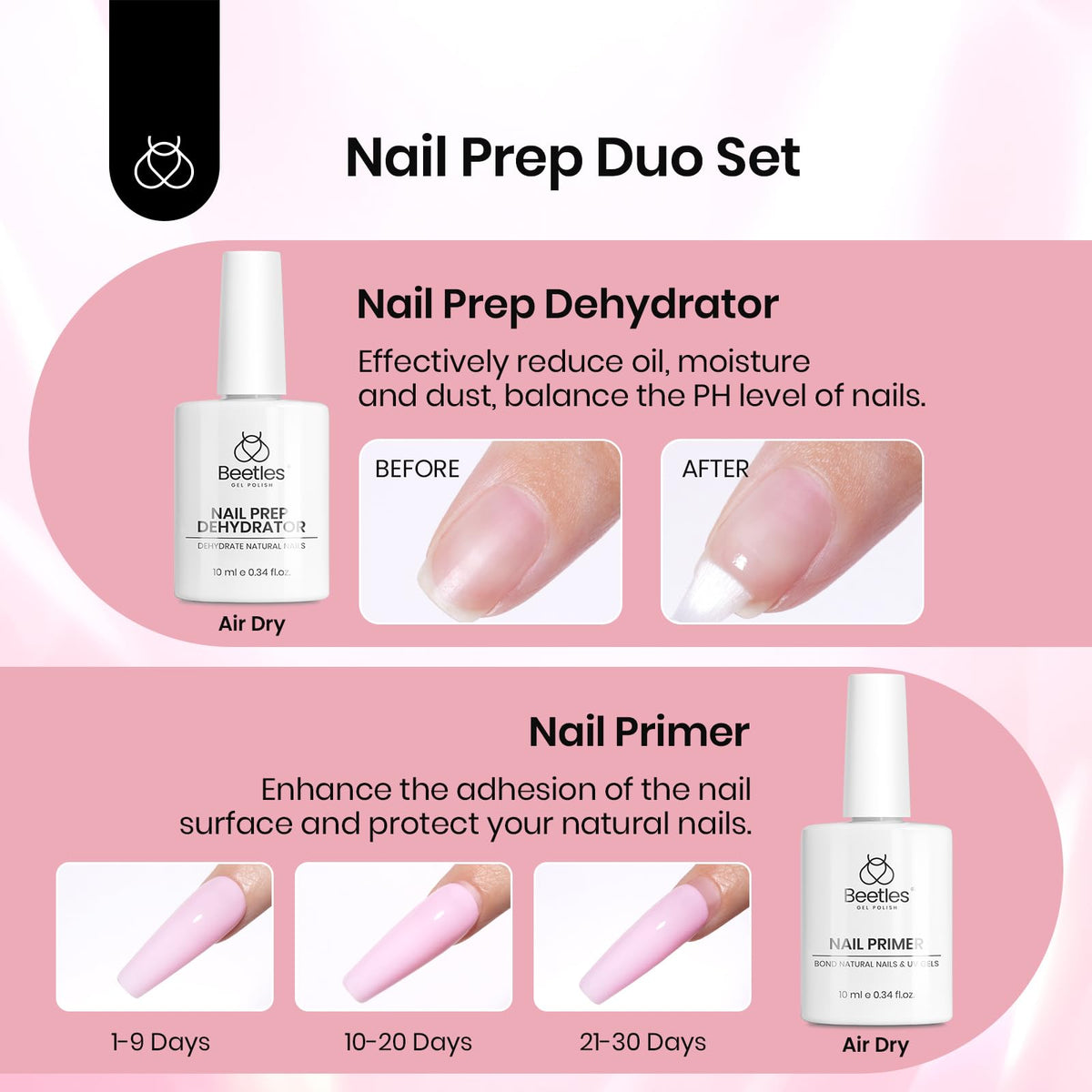 Close-up of 576 half matte short square nail tips