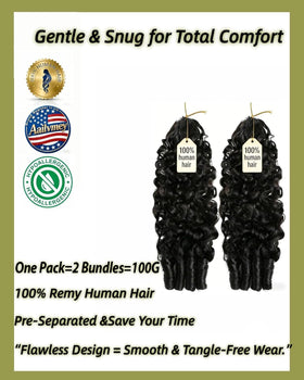 Close-up of Aailvmey Knotless Crochet Hair Extensions