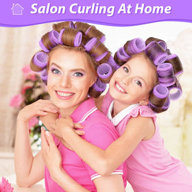 Close-up of Acejoz Jumbo Hair Rollers showing size