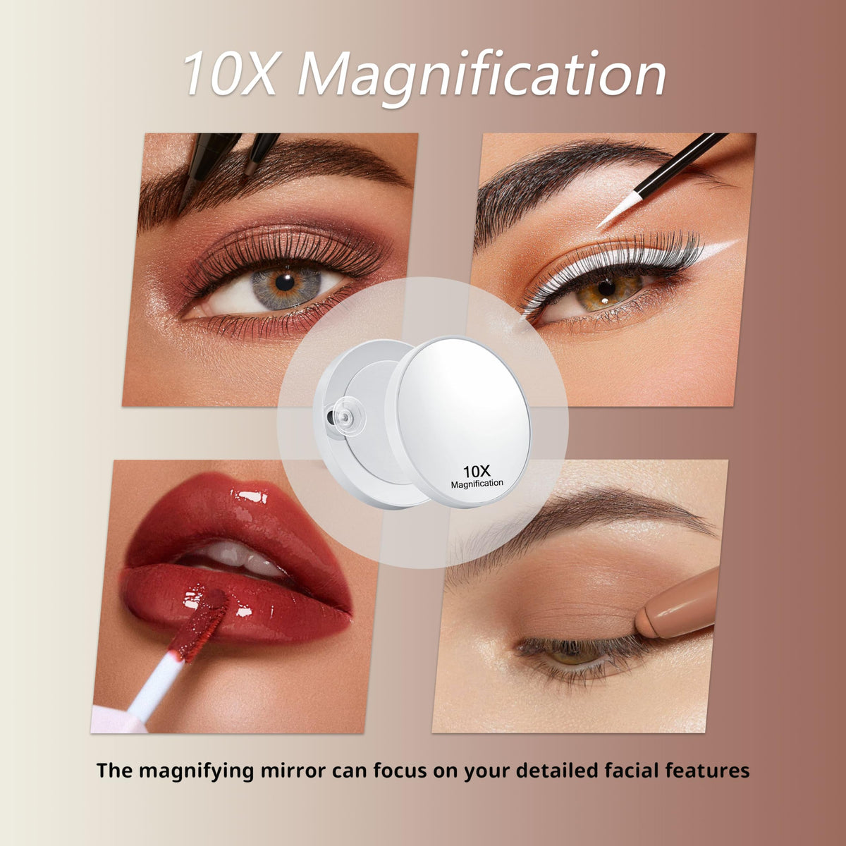 Close-up of Acoolda Vanity Mirror touch control panel