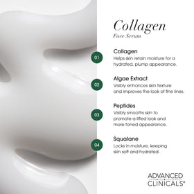 Close-up of Advanced Clinicals Collagen Serum texture