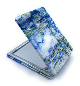 Close-up of Aeisage Compact Travel Mirror 2x magnification side