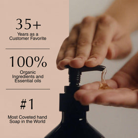 Close-up of Aesop hand wash pump