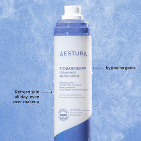 Close-up of AESTURA ATOBARRIER365 Cream Mist texture
