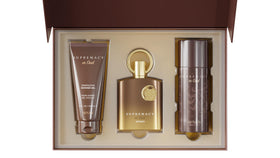 Close-up of Afnan Supremacy in Oud Extrait De Parfum bottle