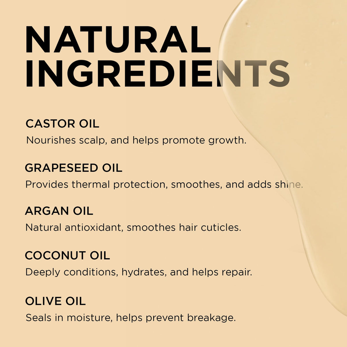 Close-up of African Pride Moisture Miracle oil bottle showing ingredients