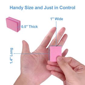 Close-up of AhaTopia Mini Nail Buffers showing quality materials