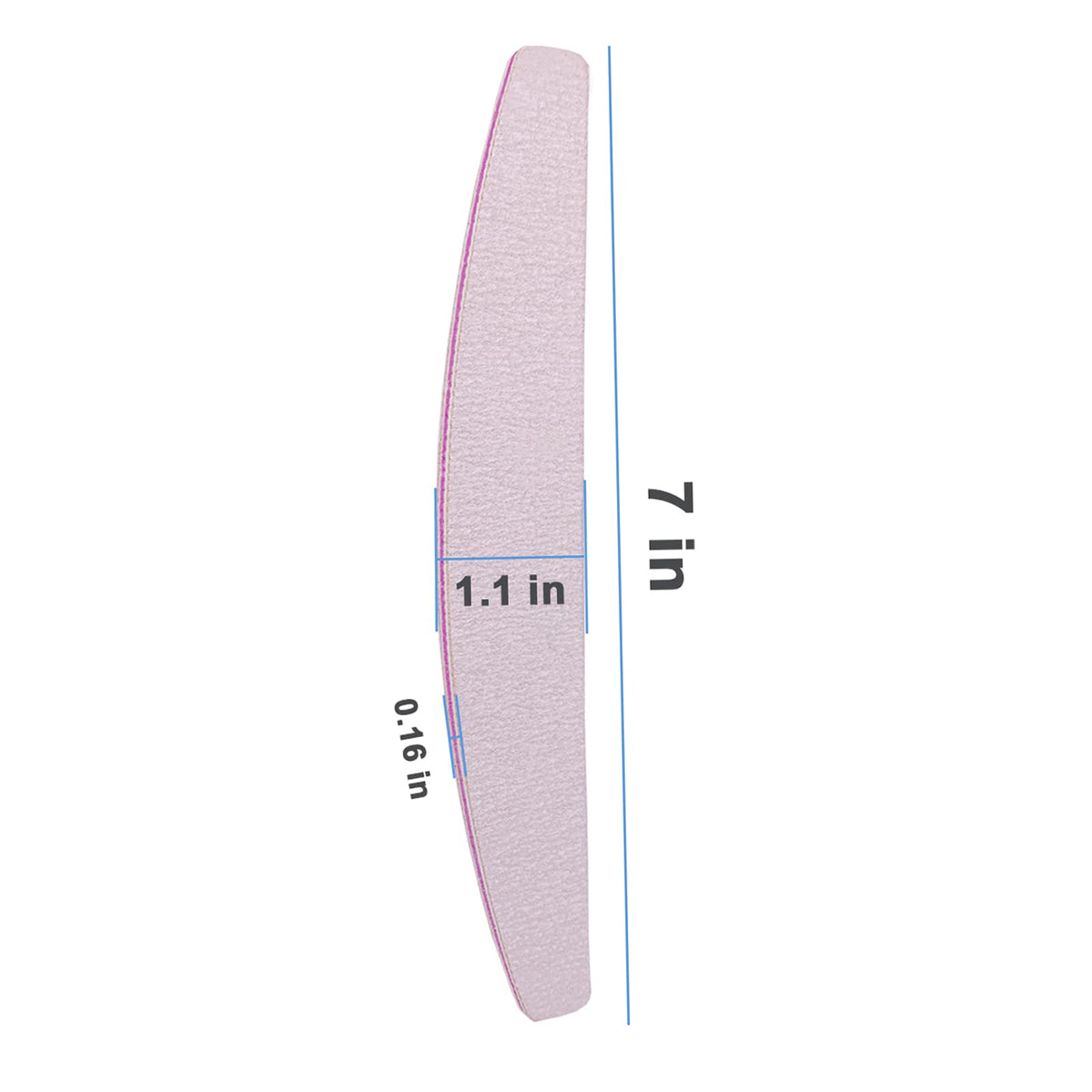 Close-up of AhaTopia nail file texture and material