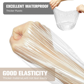 Close-up of AIDIQIU shower cap texture and material