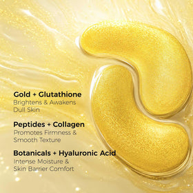 Close-up of AILEORY eye patches showing hydrogel texture