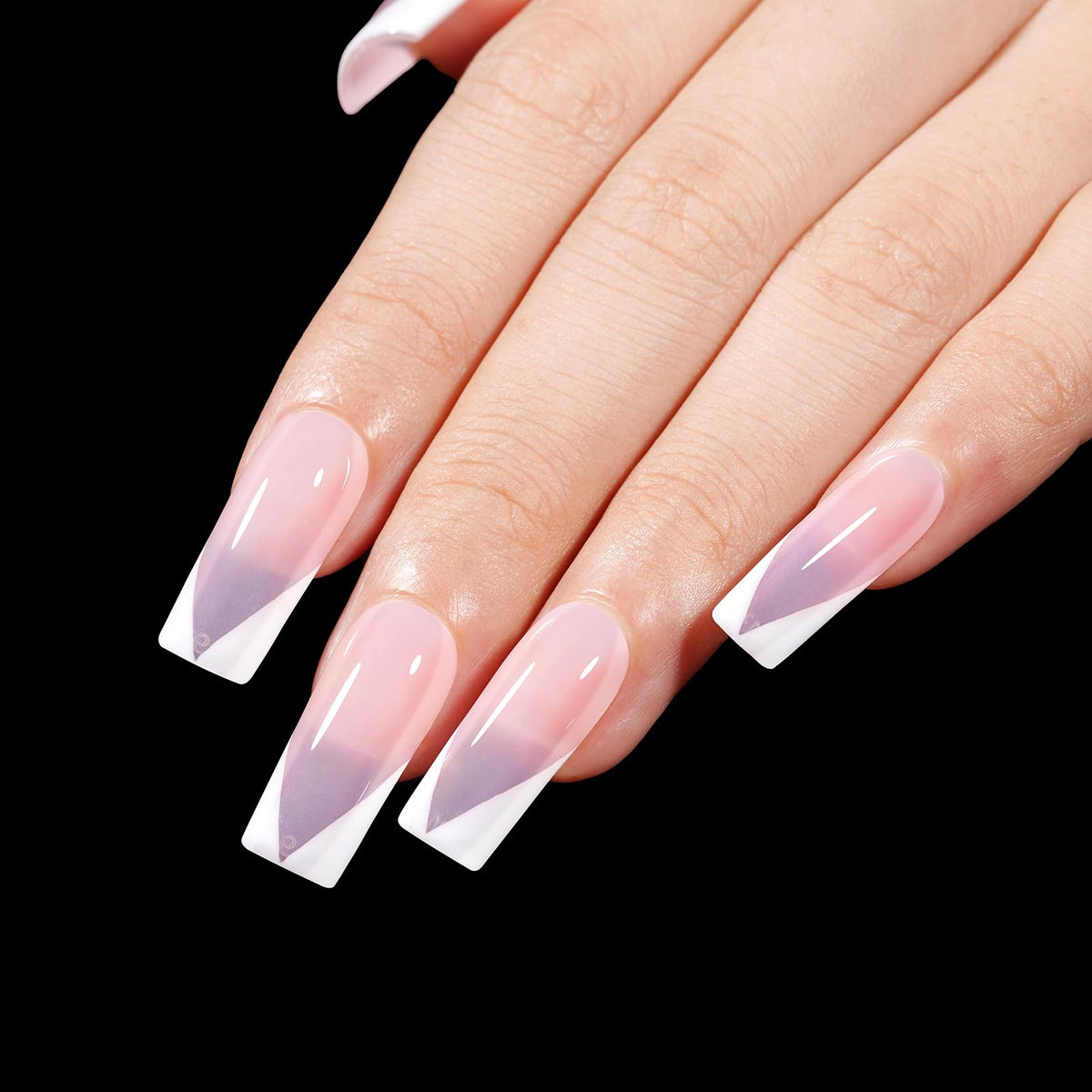 Close-up of AILLSA nail tips texture