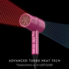 Close-up of Aina Hair Dryer controls and buttons